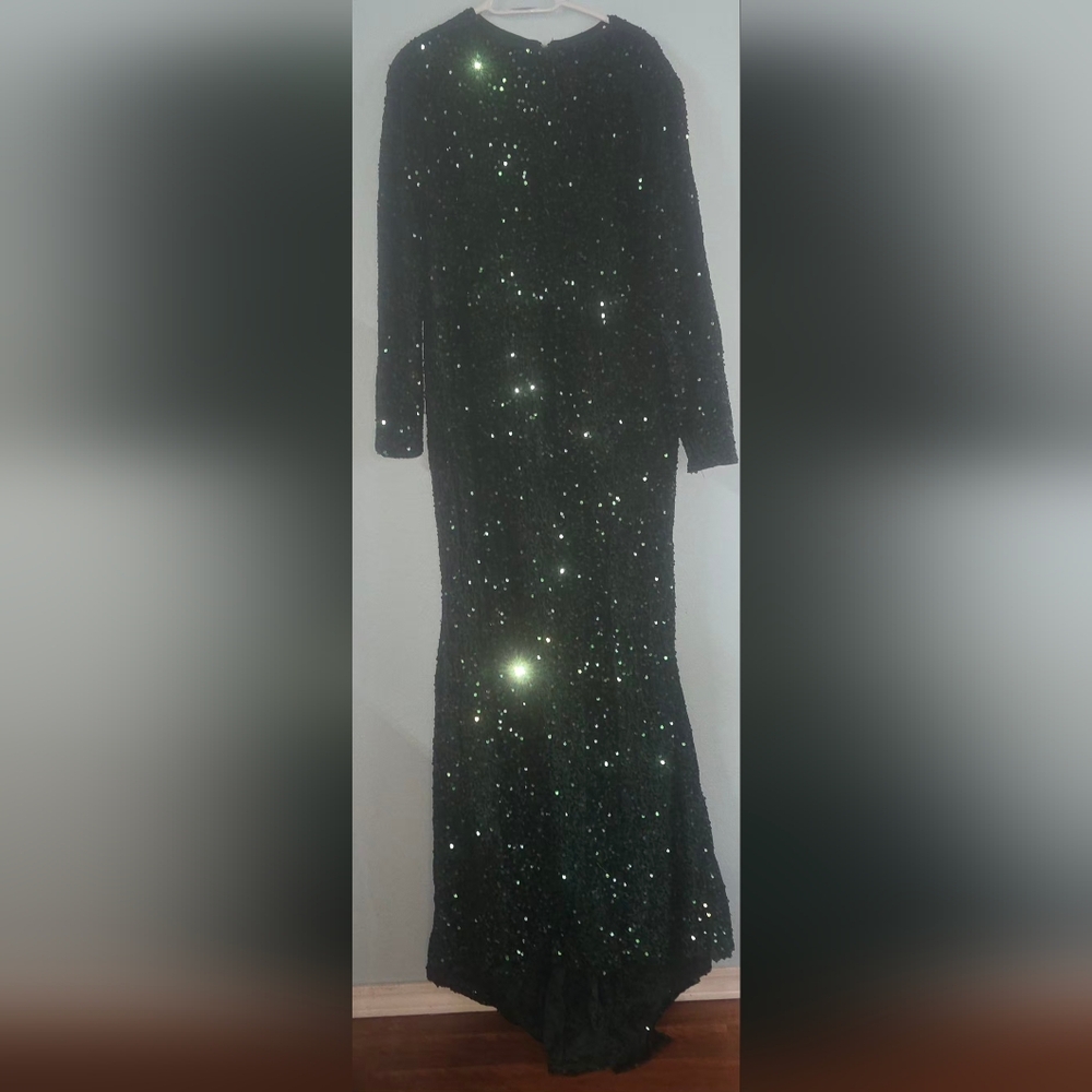 Green Sequin Maxi Dress - Picture 3 of 3